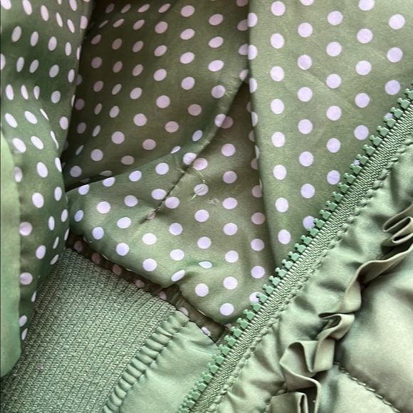 Dollhouse Green Utility Vest Quilted Sleeveless - Picture 5 of 8